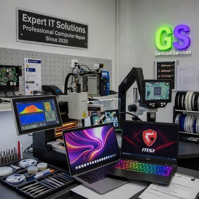 Computer Repair Sandton — Expert Laptop, PC, MacBook, PS5 and Tablet repair at Unit 28, 587 Jones Road, Jet Park, serving Bryanston, Hyde Park, Fourways, Rivonia and all Sandton suburbs