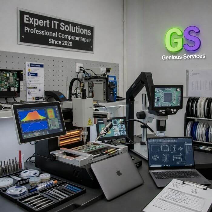 Genious Services - Johannesburg's #1 Certified Computer Repair Experts at 587 Jones Road Jet Park